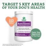 Doggie Dailies 5 in 1 Multivitamin for Dogs - 225 Soft Chews - Dog Multivitamin for Skin and Coat Health, Joint Health, Improved Digestion (Peanut Butter) - Image 4