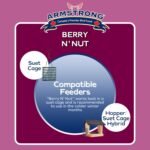 Armstrong Wild Bird Food Berry N' Nut Suet Cake, 11.3 Ounces (Pack of 3) - with Cut Corn, Rendered Beef Fat, White Millet, Peanut Meal and Apple Pomace for Downy Woodpeckers and Northern Flickers - Image 6