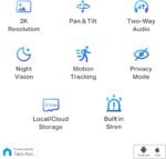 Tapo TP-Link 2K Pan Tilt Security Camera for Baby Monitor, Dog Camera w/Motion Detection, 2-Way Audio Siren, Night Vision, Cloud &SD Card Storage (Up to 256 GB), Works with Alexa & Google Home (C210) - Image 3