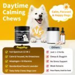 Calming Chews for Dogs – 12-in-1 Dog Calming Treats with Herbal & Vitamins, Relaxation, Focus & Behavior Support for Anxiety, Separation, Barking, Travel, Stress, Upgraded Bacon Flavor, 90 Ct - Image 4