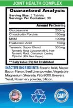 Dog Healthy Coat Supplement - PET Joint Health Complex with Turmeric - Dogs and Cats - MSM GLUCOSAMINE - Immune Boost - Vitamin c for Dogs chewabl - 2 Bottles (120 Tablets) - Image 3