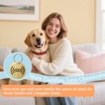 Natural Flea & Tick Repellent Collar Pendant for Dogs & Cats –12-Month Water-Resistant Biomass Energy Pet Shield – Safe for Pets When Used as Directed – Gift Ready (One Size- 2packs) - Image 7