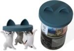 OHMO - 2 Pack Cat Food Can Lids, Small (3 oz) Silicone Can Covers for Pet Food Cans 2.5 oz Cat Food Cans, Dark Blue - Image 6