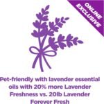 Arm & Hammer Forever Fresh Clumping Cat Litter Lavender, MultiCat Cat Litter Odor Control 18lb With 20% More Lavender Freshness, With Essential Oils - Image 3