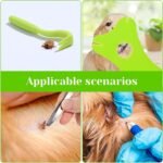 Tick Removal Tool For Dogs 8 In 1 With Storage Box Flea Comb Kit With Tweezers Stainless Steel Tick Tweezers Dog Grooming Combs Cat Comb For Removing Tangles And Knots For Dogs Cats Tick Flea Comb - Image 5