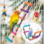 Swing Hanging Standing Chewing Toy Hammock Climbing Ladder, Cage Colorful Toys Suitable for Budgerigar, Parakeet, Conure, Cockatiel, Mynah, Love Birds, Finches - Image 3