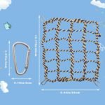 2 Pack Large Colorful Bird Rope Net, 14 10 Inches Rat Climbing Net, Pet Hanging Hammock, Bird Ladder Bridge, Small Animal Net Toy, Cage Accessories for Rat, Hamster, Bird, Ferret - Image 7