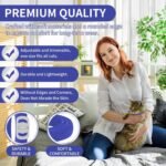 4 Pack Flea Collar for Cats, 32 Months Flea and Tick Prevention for Cat, Waterproof & Natural Cat Flea and Tick Treatment, Adjustable for Cats Kittens(Blue&Pink) - Image 5