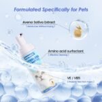 Cat Waterless Shampoo with Brush - No Rinse Formula for Quick Clean Between Baths, Hypoallergenic & Detangling, Reduce Itchy Skin Shedding & Odor Control,Vet-Recommended for Kittens/Senior Cats - Image 3