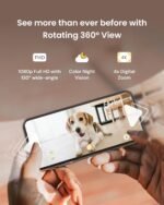 Furbo 360° Dog Camera: Pet Security Cam w/Barking Alerts, Rotating View, Treat Toss w/Phone App, Smart Home Puppy Monitoring, 2-Way Speaker, No Subscription Needed. Standard See, Talk, & Toss Features - Image 3