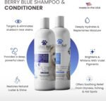 Lillian Ruff PRO Formula Berry Blue Brightening Dog Shampoo & Conditioner Set - Professional Show-Quality Whitening, Stain & Odor Eliminator, Hydrating Relief for Dry Skin, ProVitamin B5, USA Made - Image 3