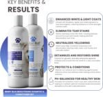 Lillian Ruff PRO Formula Berry Blue Brightening Dog Shampoo & Conditioner Set - Professional Show-Quality Whitening, Stain & Odor Eliminator, Hydrating Relief for Dry Skin, ProVitamin B5, USA Made - Image 4