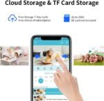 VSTARCAM Pet Camera with Laser, 3MP 2.4GHz WiFi Interactive Dog & Cat Laser Toy with Night Vision, Motion Detection Alerts, APP Remote Control Indoor Security Camera for Pet Monitoring - Image 5