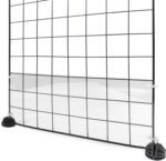 Tierecare 12 Pcs Cage Guard 13.8"x4.7" with Zip Ties Scatter Guard Clear Cage Liner Flexible Side Lining for Rabbit Guinea Pig C&C Metal Wire Playpen - Image 4