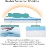 Laifug Orthopedic Memory Foam Extra Large Dog Bed with Pillow and Durable Water Proof Liner & Removable Washable Cover & Smart Design (Large (46"x28"x8"), Grey) - Image 4