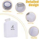 Lolytama Bird Seed Storage Container,1.8L Bird Food Container,Plastic Wild Bird Seeds Dispenser for Storing Sunflower Seed,BPA Free (Clear) - Image 3