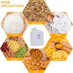 Lolytama Bird Seed Storage Container,1.8L Bird Food Container,Plastic Wild Bird Seeds Dispenser for Storing Sunflower Seed,BPA Free (Clear) - Image 4