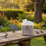 Lolytama Bird Seed Storage Container,1.8L Bird Food Container,Plastic Wild Bird Seeds Dispenser for Storing Sunflower Seed,BPA Free (Clear) - Image 5