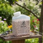 Lolytama Bird Seed Storage Container,1.8L Bird Food Container,Plastic Wild Bird Seeds Dispenser for Storing Sunflower Seed,BPA Free (Clear) - Image 6