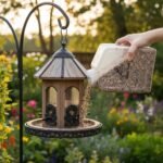 Lolytama Bird Seed Storage Container,1.8L Bird Food Container,Plastic Wild Bird Seeds Dispenser for Storing Sunflower Seed,BPA Free (Clear) - Image 7