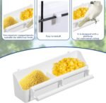 2 Pack Bird Feeder for Cage, Hanging Plastic Bird Food and Water Dispenser with Perches Birds Bowls for Parakeet, Cockatiel, Canary, Parrot - Image 4