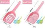 DPWOUM Pink Plastic Cat Litter Scoop Pet Care Sand Waste Scooper Shovel Hollow Cleaning Tool Pet Supplies Easy to Clean Cat Litter Scoops Litter and Housebreaking Pet Supplies - Image 3
