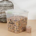 Brabtod Airtight Bird Seed Storage Container,6Lbs Dog Bird Food Container with Measuring Cup,Wild Bird Seed Box for Storing Sunflower Seed-Preventing Squirrels - Image 7