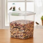 Brabtod Airtight Bird Seed Storage Container,6Lbs Dog Bird Food Container with Measuring Cup,Wild Bird Seed Box for Storing Sunflower Seed-Preventing Squirrels - Image 8