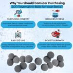 JOR Betta Balls, Water Conditioner Gray Beads for Crystal Clear Water, Vibrant Energetic Fish, Stabilizes pH, Aquarium Tank Decor, 20 pcs - Image 4