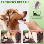 Fdceligoo Dog Dental Care Wipes - Pet Teeth Cleaning Wipes for Dogs & Cats - Reduces Plaque, Freshens Breath Dog Dental Care Solution Pet Finger Wipes(60 PCS, Unscented) - Image 4
