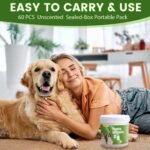 Fdceligoo Dog Dental Care Wipes - Pet Teeth Cleaning Wipes for Dogs & Cats - Reduces Plaque, Freshens Breath Dog Dental Care Solution Pet Finger Wipes(60 PCS, Unscented) - Image 5