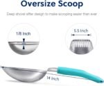 WePet Cat Litter Scoop, Aluminum Alloy Sifter, Kitty Metal Scooper, Deep Shovel, Long Handle, Poop Sifting, Kitten Pooper Lifter, Durable, Heavy Duty, for Litter Box - Image 3