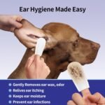 funfawn Pet Ear Relief Finger Wipes for Dogs & Cats - Disposable Dog Ear Cleaner Wipes - Remove Wax Dirty and Odor - Relieve Ear Itching and Inflammation - Safe Natural Ingredients - 50 Count - Image 3