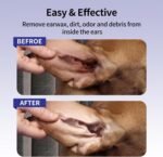 funfawn Pet Ear Relief Finger Wipes for Dogs & Cats - Disposable Dog Ear Cleaner Wipes - Remove Wax Dirty and Odor - Relieve Ear Itching and Inflammation - Safe Natural Ingredients - 50 Count - Image 4