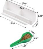 IBWell 4 Pack Bird Feeder for Cage Bird Food Bowl Parakeet Feeder Bird Water Parrot Feeder - Image 3