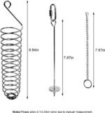 Bac-kitchen Stainless Steel Bird Food Holder, Parrot Foraging Toy, Hanging Basket, 9.84 in L, 7.87 in W, 82g Weight, Activity Clasp, Fits 12oz Bottle - Image 3