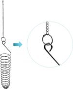 Bac-kitchen Stainless Steel Bird Food Holder, Parrot Foraging Toy, Hanging Basket, 9.84 in L, 7.87 in W, 82g Weight, Activity Clasp, Fits 12oz Bottle - Image 4