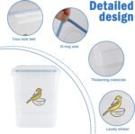 LOLYTAMA Bird Seed Storage Container,Airtight Bird Food Container-5.2L,Bird Seed Containers with Scoop,Pet Food Storage Containers for Wild Bird Seeds Dispenser |Storing Sunflower Seed|BPA Free-Blue - Image 3