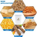 LOLYTAMA Bird Seed Storage Container,Airtight Bird Food Container-5.2L,Bird Seed Containers with Scoop,Pet Food Storage Containers for Wild Bird Seeds Dispenser |Storing Sunflower Seed|BPA Free-Blue - Image 4