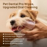 HICC PET Pro Dog Teeth Cleaning Wipes, Vet-Recommended Finger Toothbrush for Dogs & Cats, No-Rinse Dental Care Wipes, Gentle Cleansing & Gum Care, Tooth Brushing Kit Support, 50 Count (Peanut Butter) - Image 3