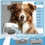Pet Steam Brush for Dogs & Cats,5-in-1 Self-Cleaning Dog Steam Brush with 3 Swap-in Heads (Grooming, Dematting, Deshedding),Cat Spray Hair Removal Comb,Includes Pet Essence & Storage Case - Image 6