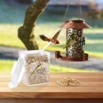 Bird Seed Storage Container-Airtight Bird Food Container-5-6lb/4.2 l Pet Food Storage Containers with Bird Seed Scoop-Wild Bird Seed Dispenser-forPetBirds Parakeets Finches Food MealwormsStorage/Clear - Image 4