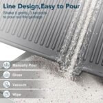 UPSKY Cat Litter Mat, Large Kitty Litter Trapping Mat Soft on Kitty Paws, Litter Box Mat Keep Floor Clean, 31" x 24" Waterproof and Washable Trapping Mats Catcher Pad for Scatter Control - Image 4