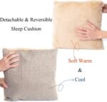 WINDRACING Cat Bed - Cat Cave House Tent with Washable Cushioned Pillow, Soft Kitten Beds, Pet Furniture (Large, Beige) - Image 3