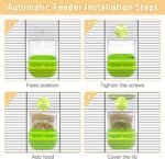 BNOSDM No Mess Bird Automatic Feeder Bird Cage Feeders Parrot Cage Accessories Transparent Seed Food Container with Perch for Finches, Parakeets, Budgies, Lovebirds, Cockatoos, Canaries (Brown) - Image 4