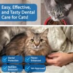 Cat Dental Care Powder Bad Breath Treatment for Cats Teeth, Mouth, Gums & Gut, Plaque Off,Tartar Control, Help Feline Gingivitis and Stomatitis, with Natural Extracts & Probiotics - Image 3