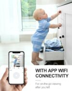 4K HD Indoor Camera for Indoor Security with App Control Motion Detection & Night Vision Wireless WiFi Rechargeable Pet Camera for Home/Office 24/7 Cycle Save Video Only (4K) - Image 4