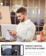 4K HD Indoor Camera for Indoor Security with App Control Motion Detection & Night Vision Wireless WiFi Rechargeable Pet Camera for Home/Office 24/7 Cycle Save Video Only (4K) - Image 5