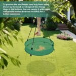 2Pcs Bird Seed Catcher Tray for Hanging Bird Feeder Platform, 4" Deep Birdseed Hoop for Hummingbird Feeders Bee Feeder Outdoor Garden Accessories (Green, 20inch) - Image 4