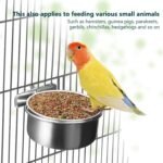 2 Pcs Bird Food Bowl with Clamp, Durable Brid Bowls for Cage, Water Bowl for Bird Parrot Cockatiel Conure Budgies Parakeet Small Animal - Image 5